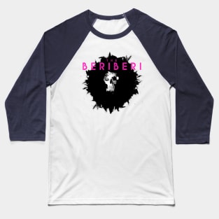 BERiBERi album skull Baseball T-Shirt